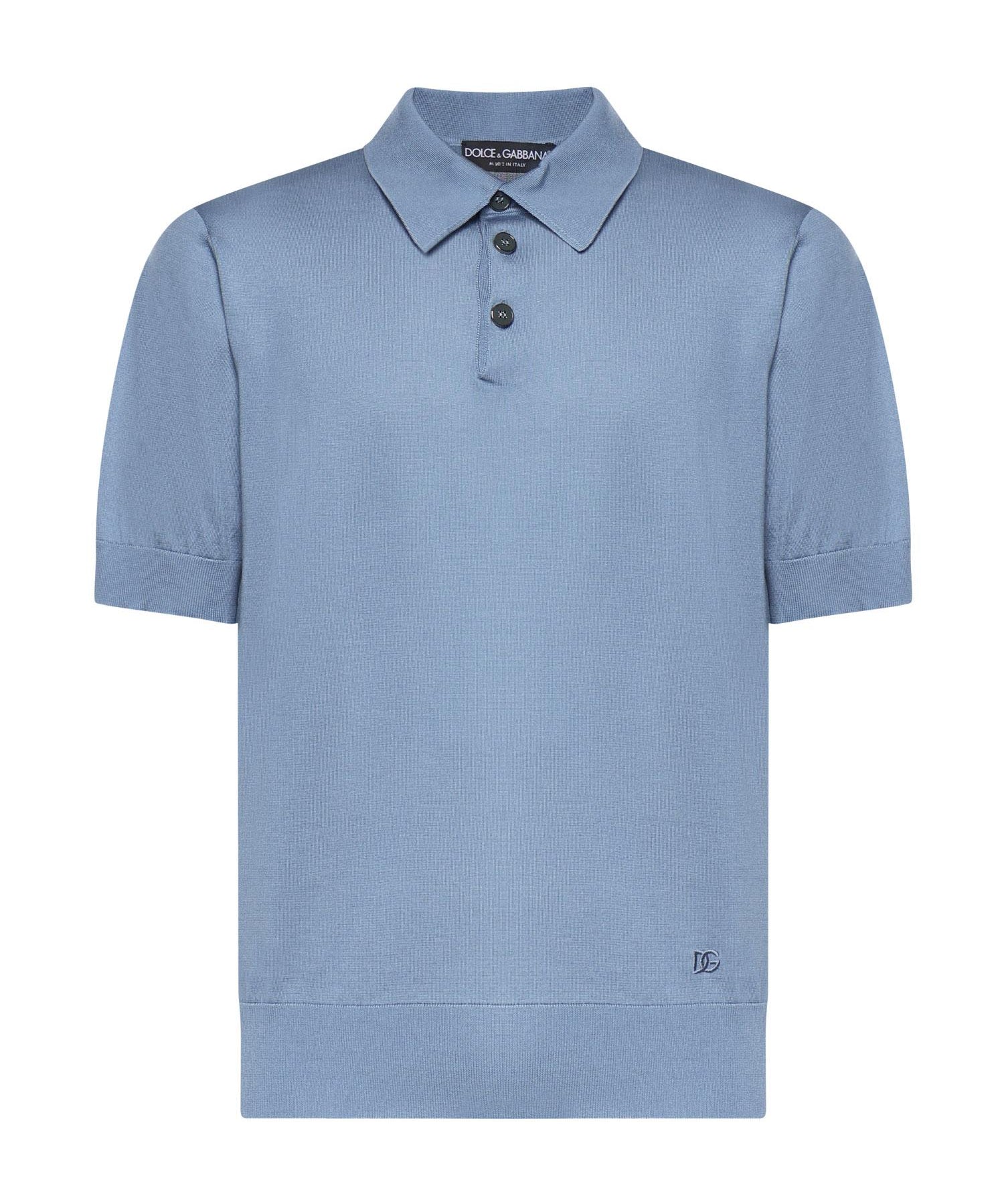 Maglia polo in seta GXZ02Z JBSO5B0965 DOLCE & GABBANA 