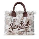 Borsa Vanity in canvas con stampa VANI001 02157L MC2 SAINT BARTH 