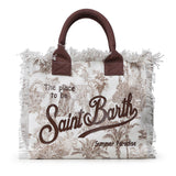 Borsa Vanity in canvas con stampa VANI001 02157L MC2 SAINT BARTH 