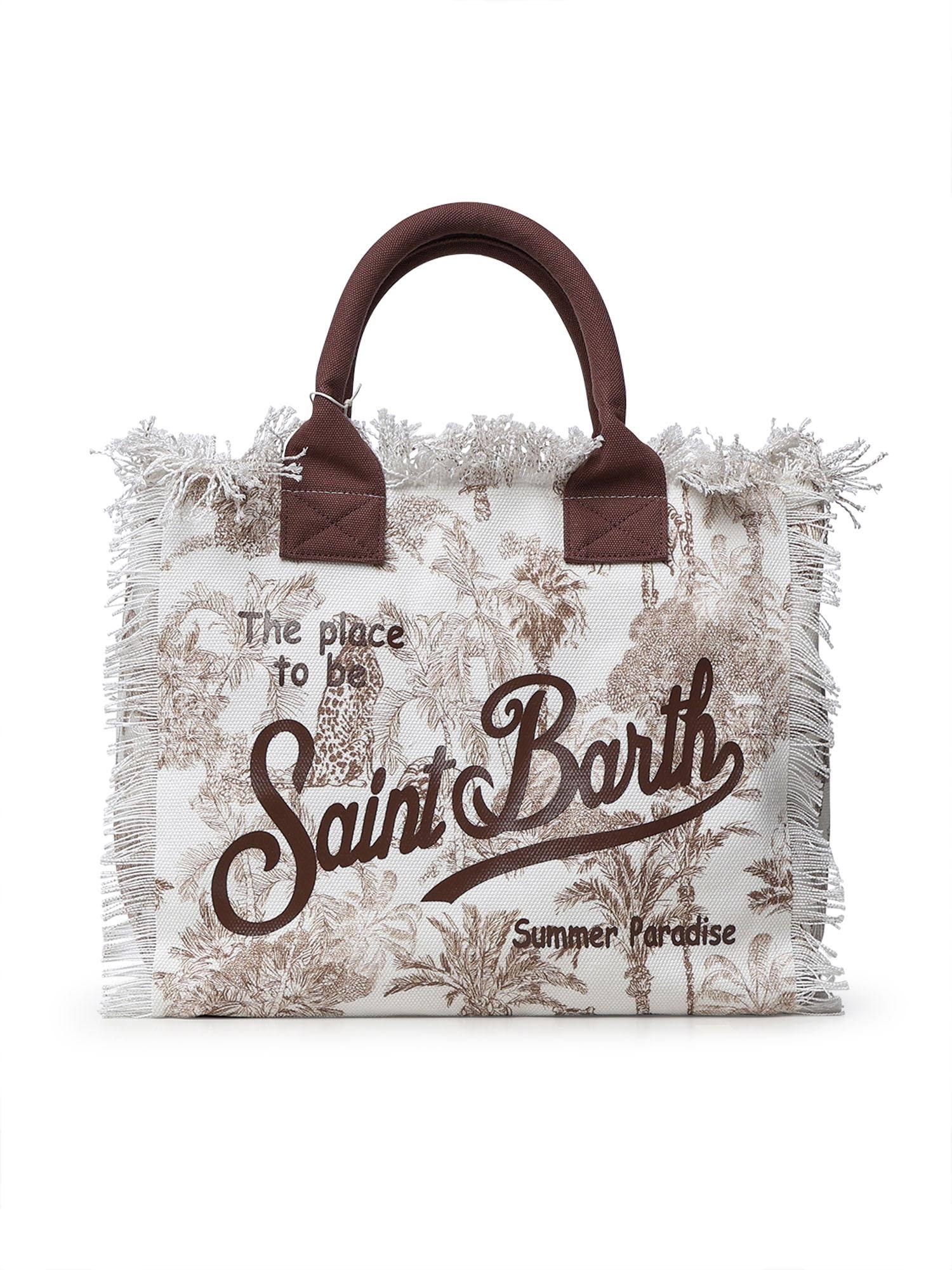 Borsa Vanity in canvas con stampa VANI001 02157L MC2 SAINT BARTH 