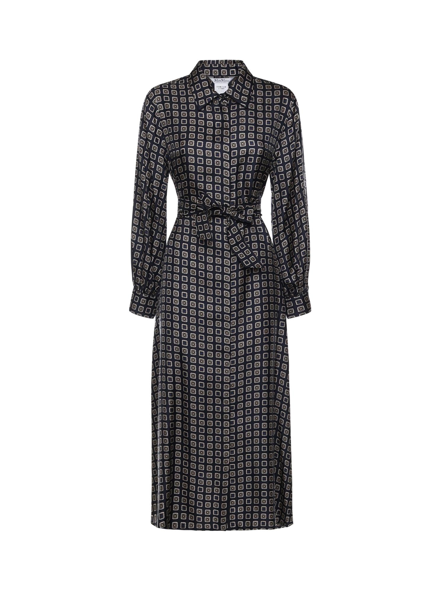 Abito chemisier in seta stampata 2611221151600 002 MAX MARA 