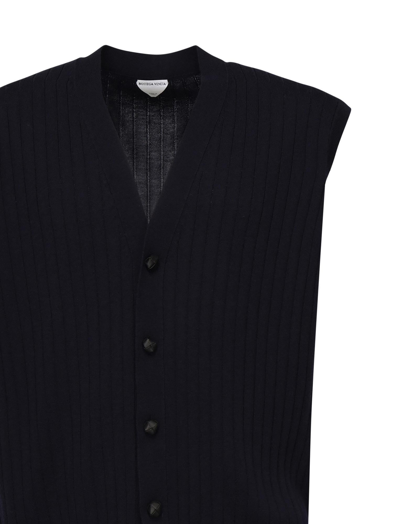 Gilet in lana a coste 835333 V5L704140 BOTTEGA VENETA 