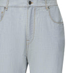 Jeans in chambray con logo FLP285 AUWXF0LQ0 FENDI 