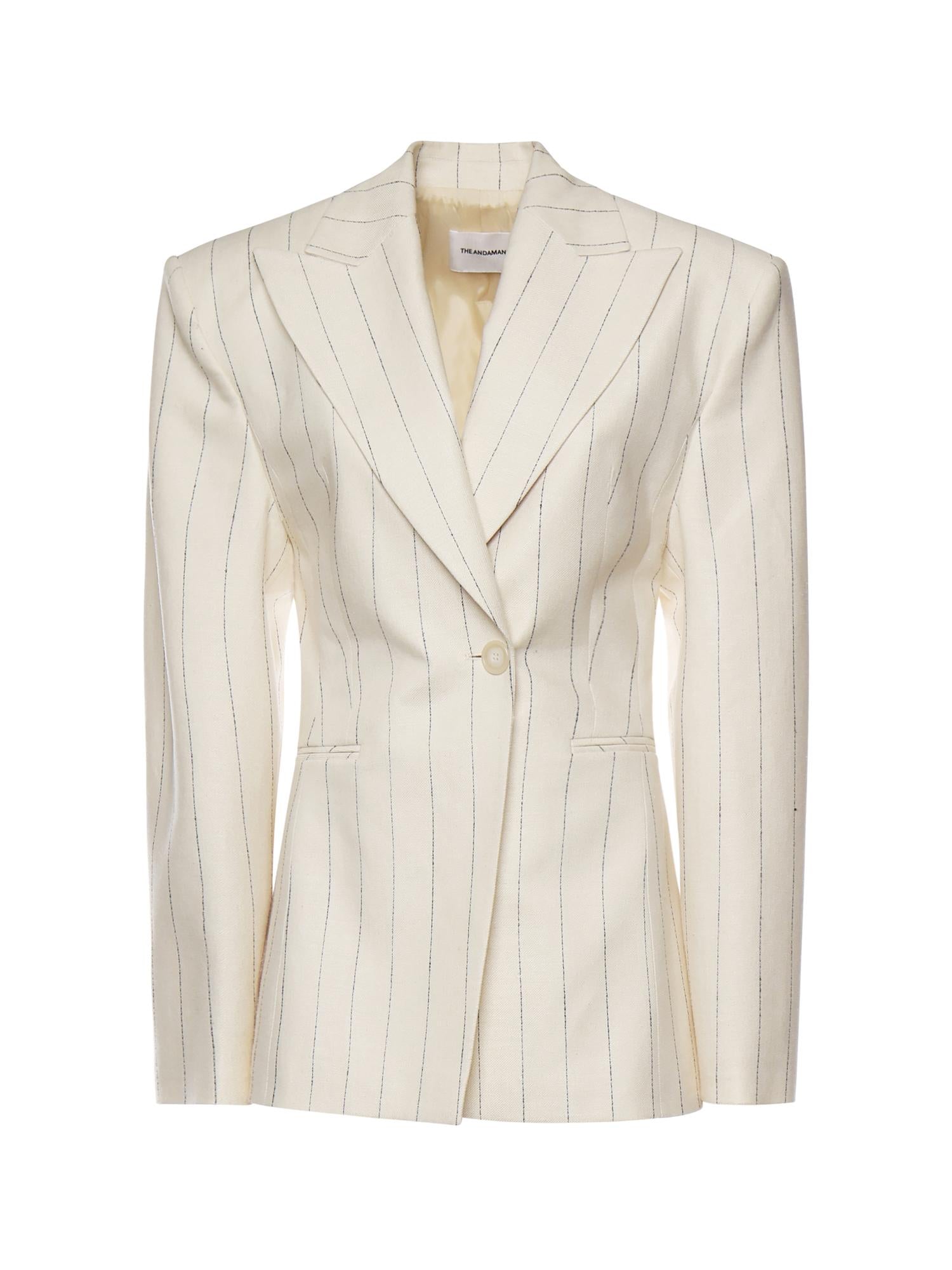 Blazer Ottavia monopetto T193019C TNV136MILK/BLACK THE ANDAMANE 