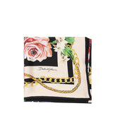 Foulard in twill di seta stampa fiori FN090R GDC5JHN5QG DOLCE & GABBANA 