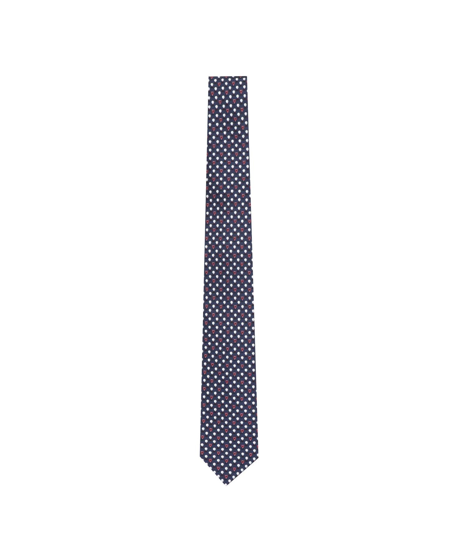 Cravatta in seta stampa Golf 351280 784519001 FERRAGAMO 