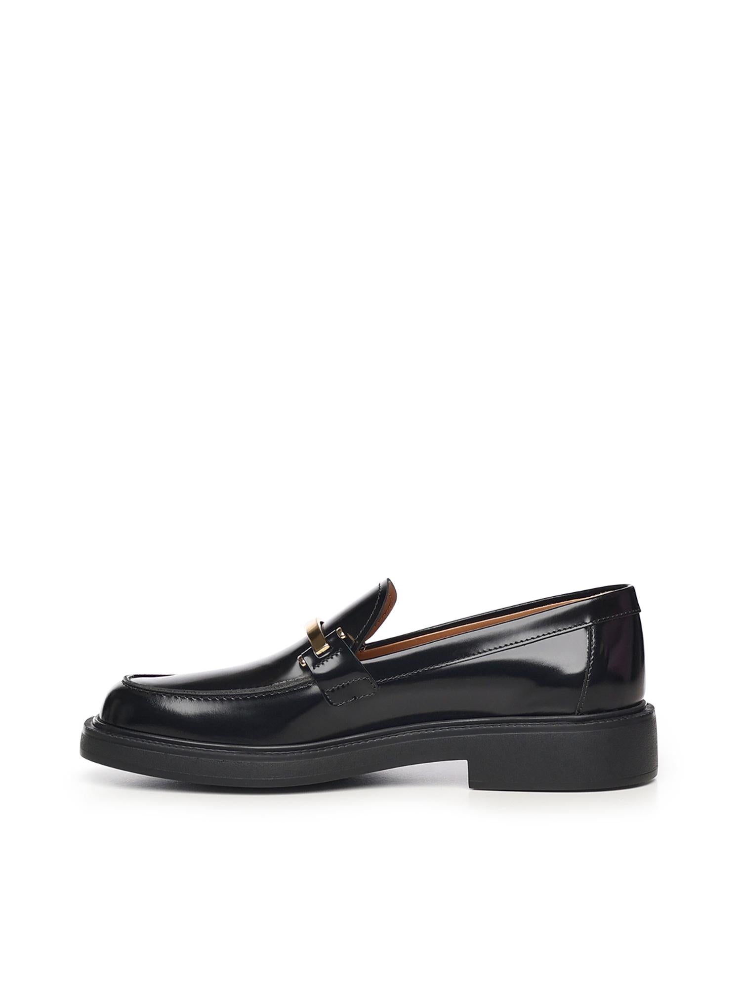 Mocassino con morsetto in pelle XXW20L0JO70SHA B999 TOD'S 