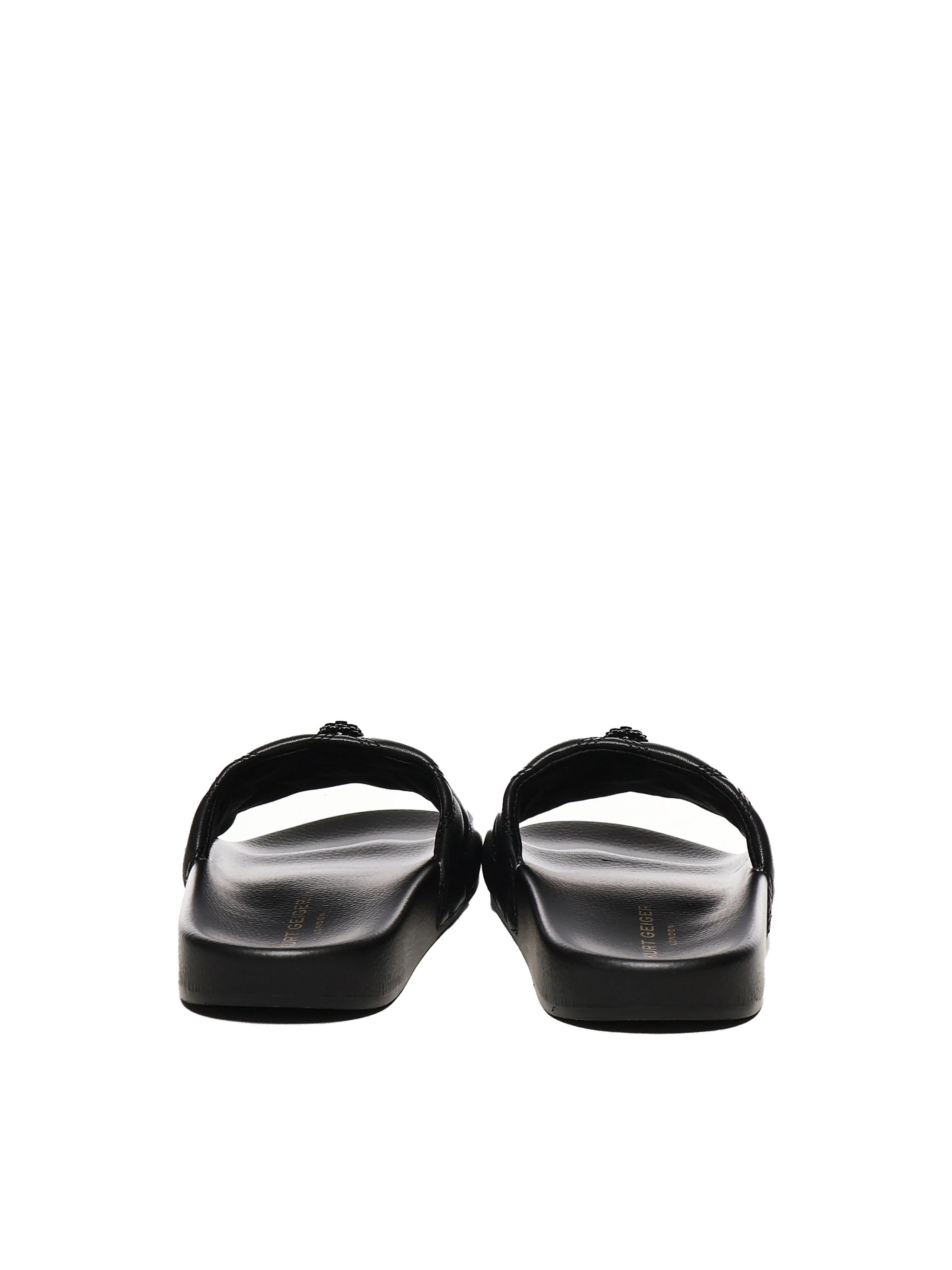 Slide Meena Eagle Drench 8650300979 BLACK KURT GEIGER 