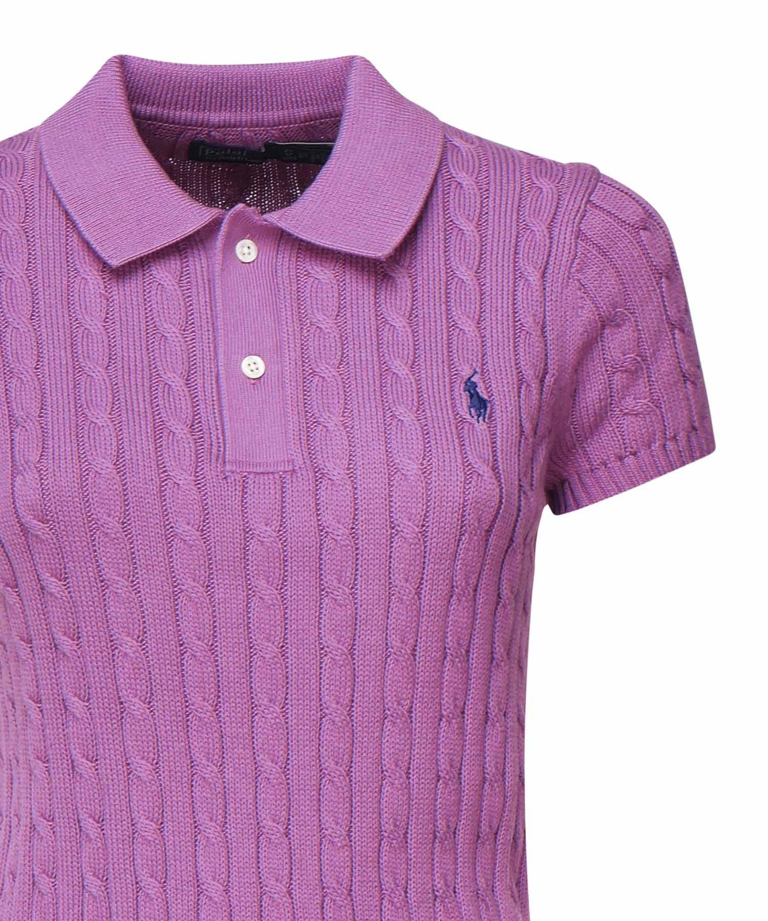 Polo cropped a trecce<BR/> 211972118 002 POLO RALPH LAUREN 