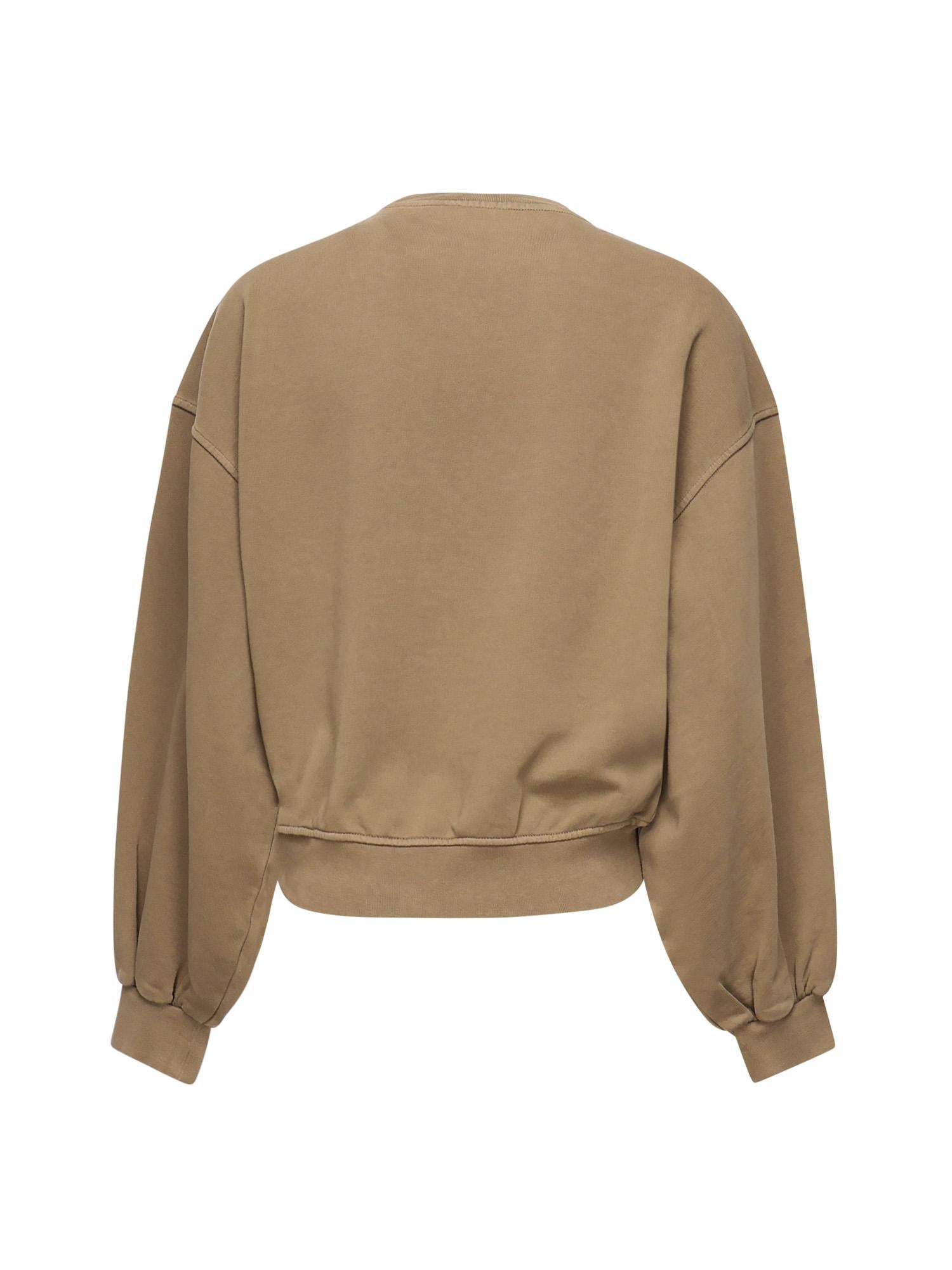 Felpa cropped con logo<BR/> 105510 A2RBM10 PINKO 
