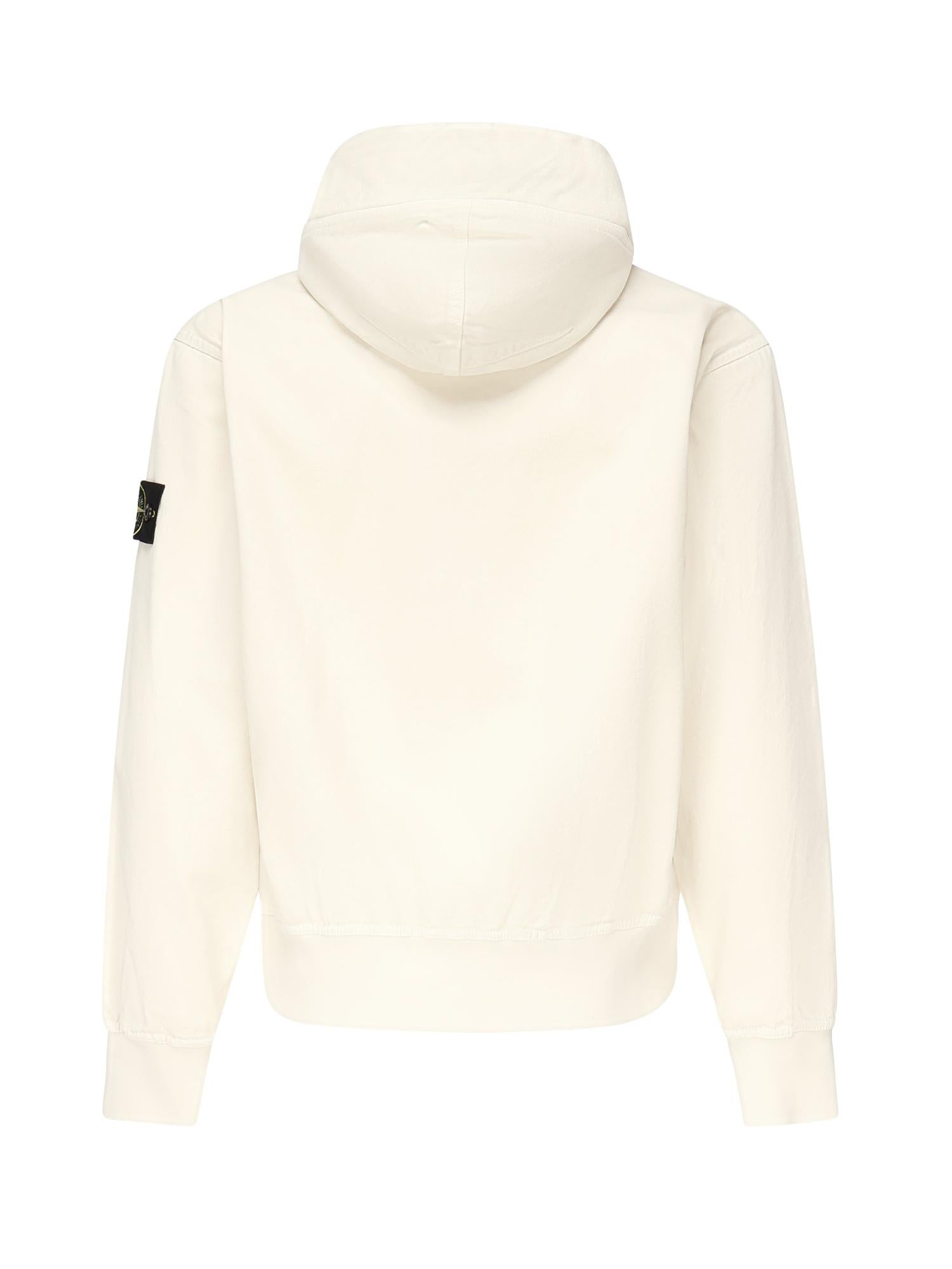 Felpa con cappuccio e zip K2S156100017 S0184V0193 STONE ISLAND 