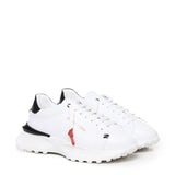 Sneakers raptor 1 in pelle<BR/> RAPTOR1 NAPPAWHITE/BLACK GIULIANO GALIANO 