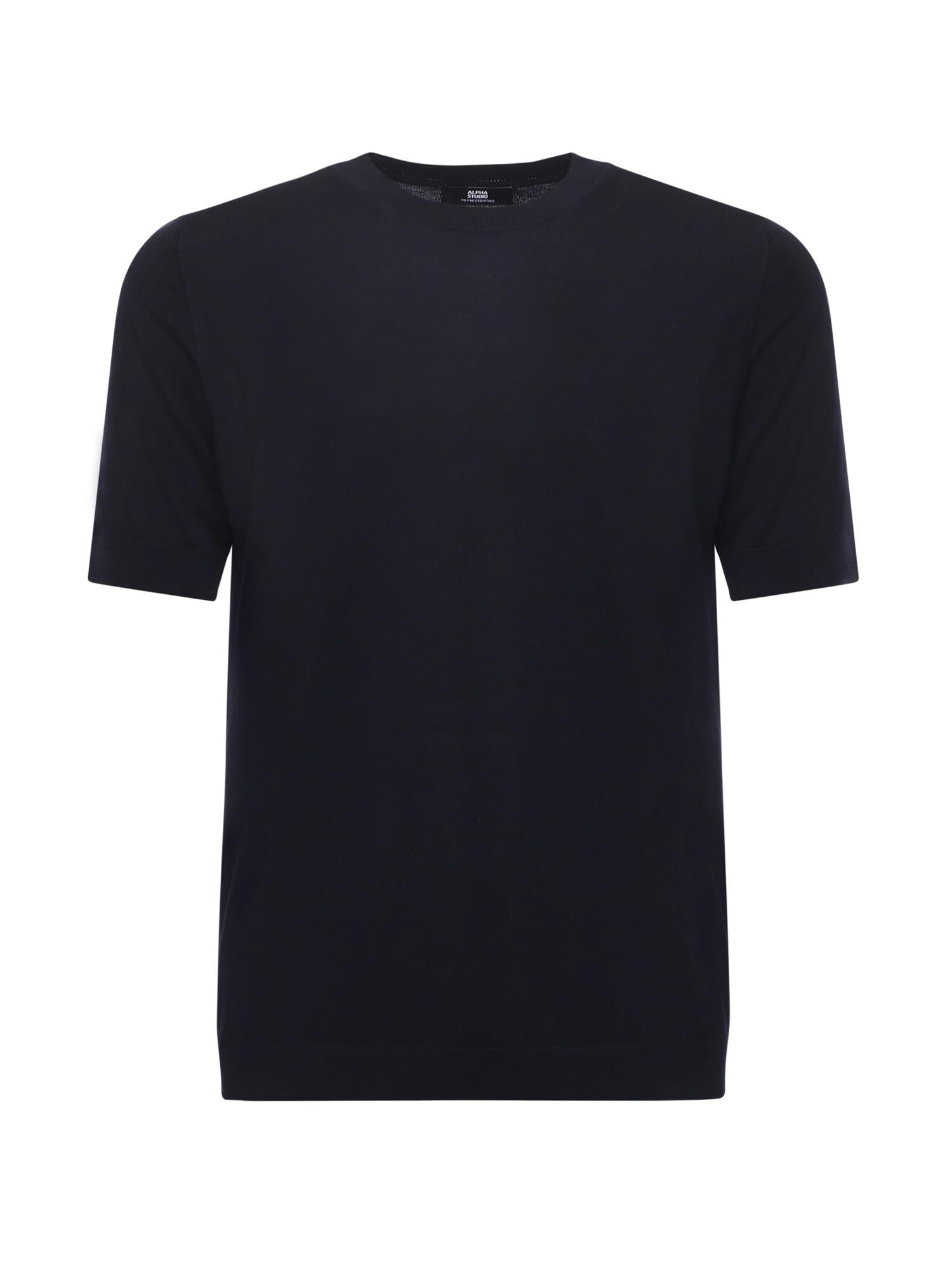 T-shirt in merinos FE6315C 3001 ALPHA STUDIO 