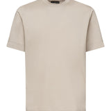T-shirt girocollo in cotone AIGUE -BEIGE GIULIANO GALIANO 