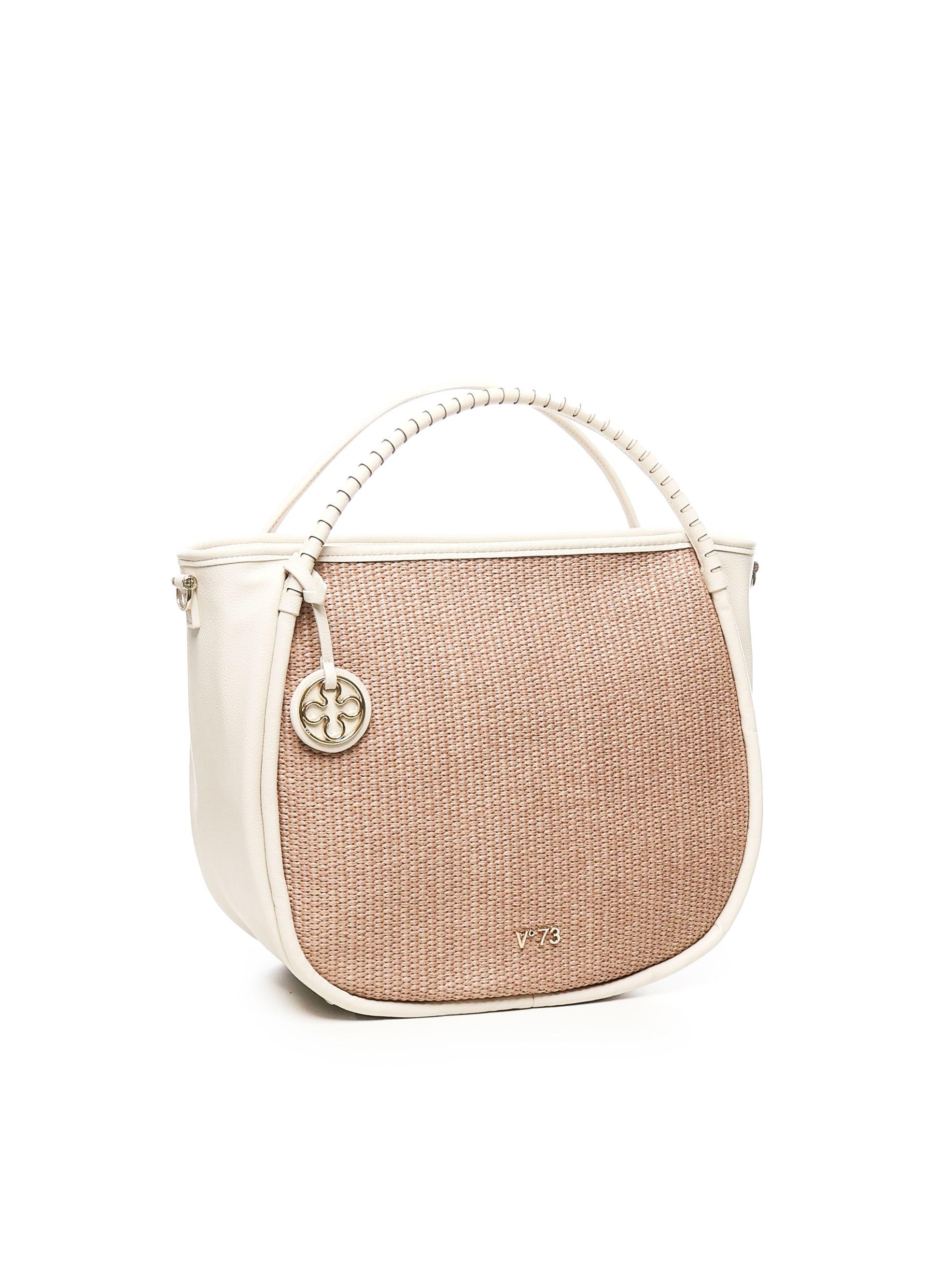 Borsa Flaminia <BR/> 73BS90001 FLAMINIANAT/OFFWHITE V° 73 