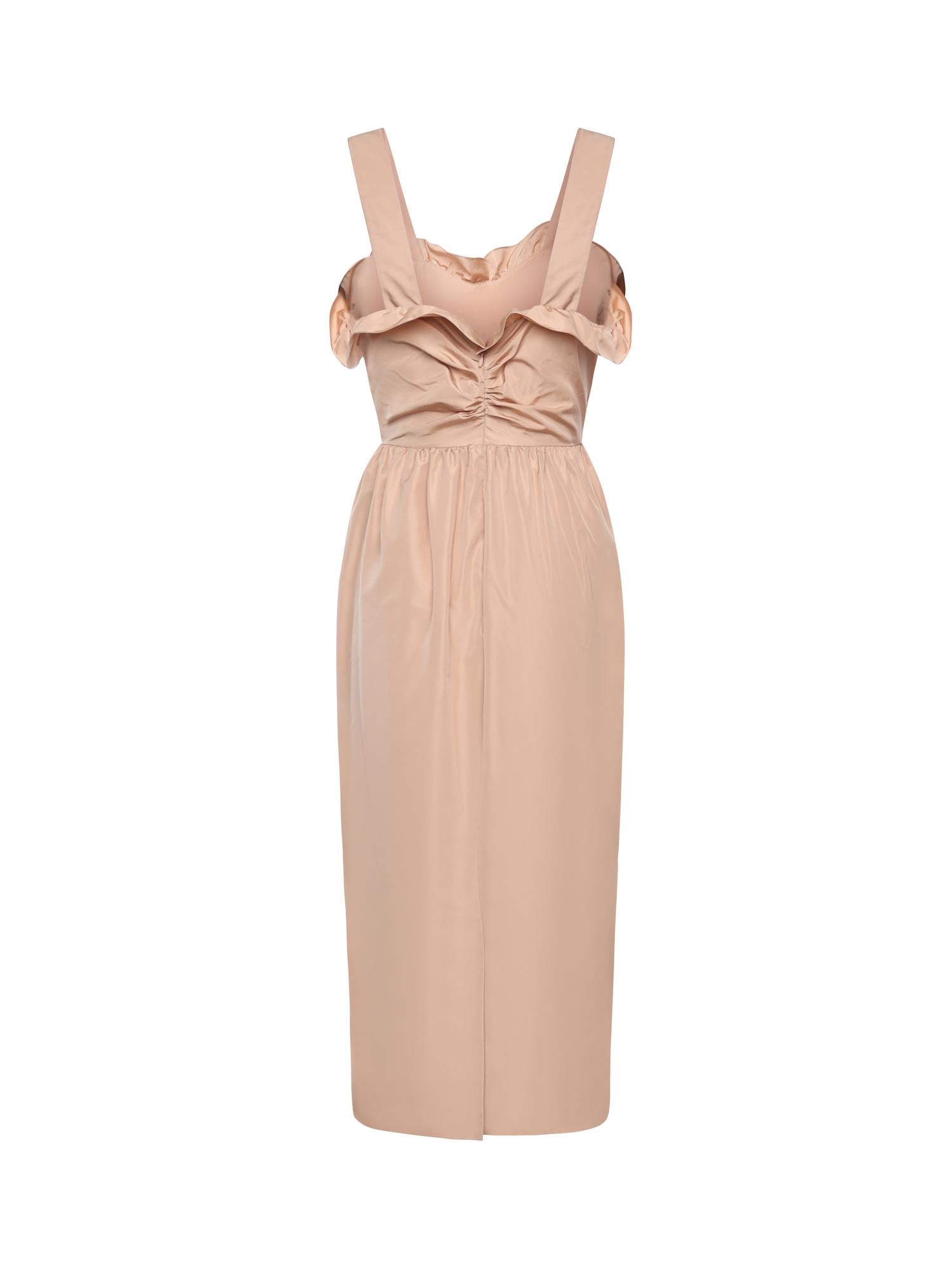 Abito lungo in misto seta CH26SRO16106 6H7 CHLOÉ 