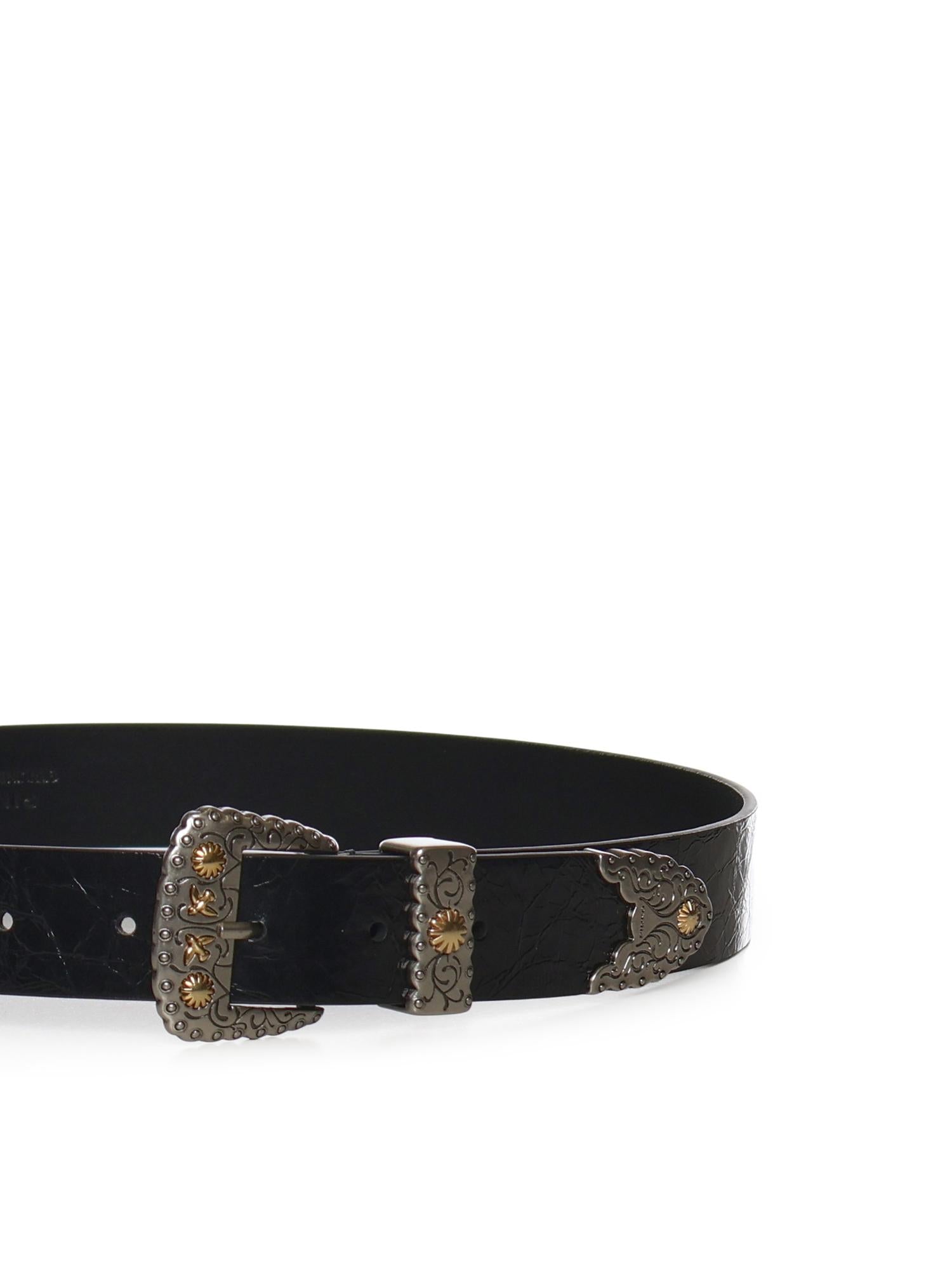 Cintura in pelle shiny con finiture metalliche 106692 A315Z99O PINKO 