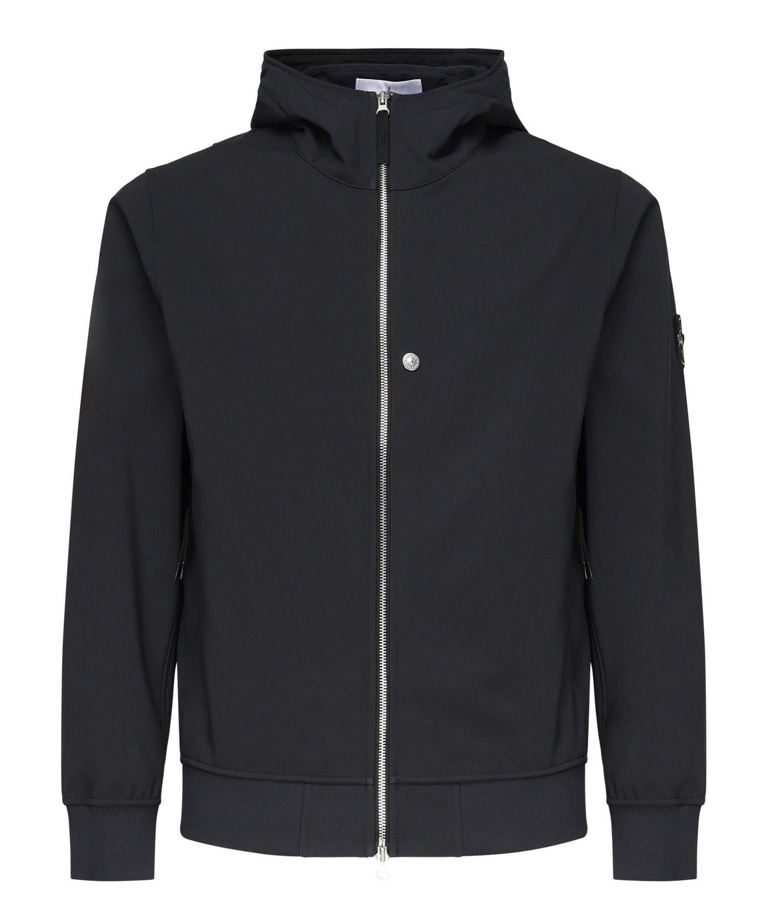 Giacca con zip e logo<BR/> K2S15Q100004 S0B22V0020 STONE ISLAND 