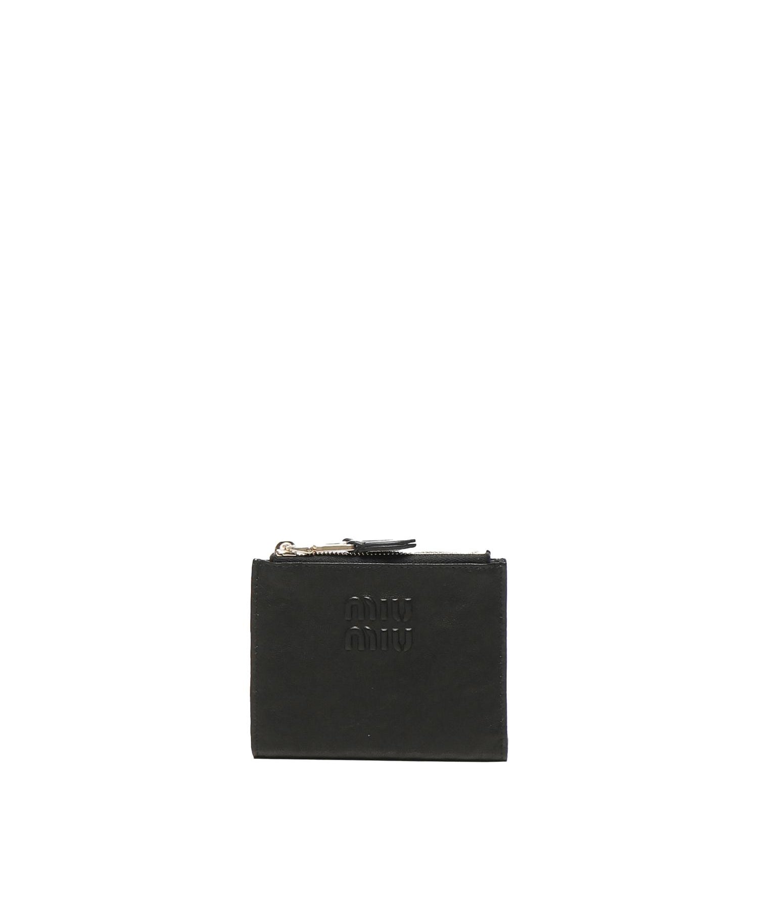 Portafoglio con logo lettering 5ML024 AEFXF0002 MIU MIU 