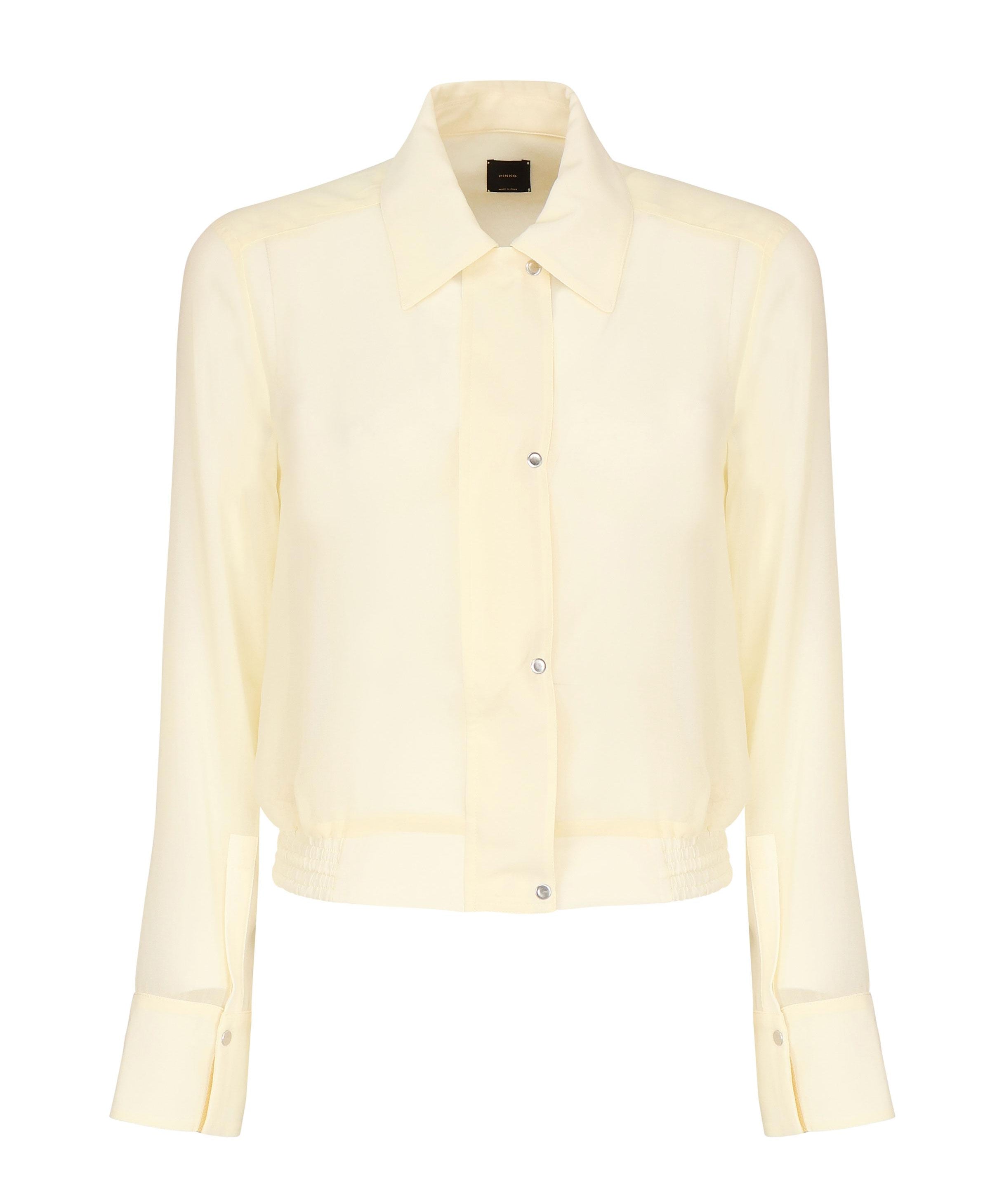 Camicetta leggera linea bomber in georgette 104787 A21FD22 PINKO 
