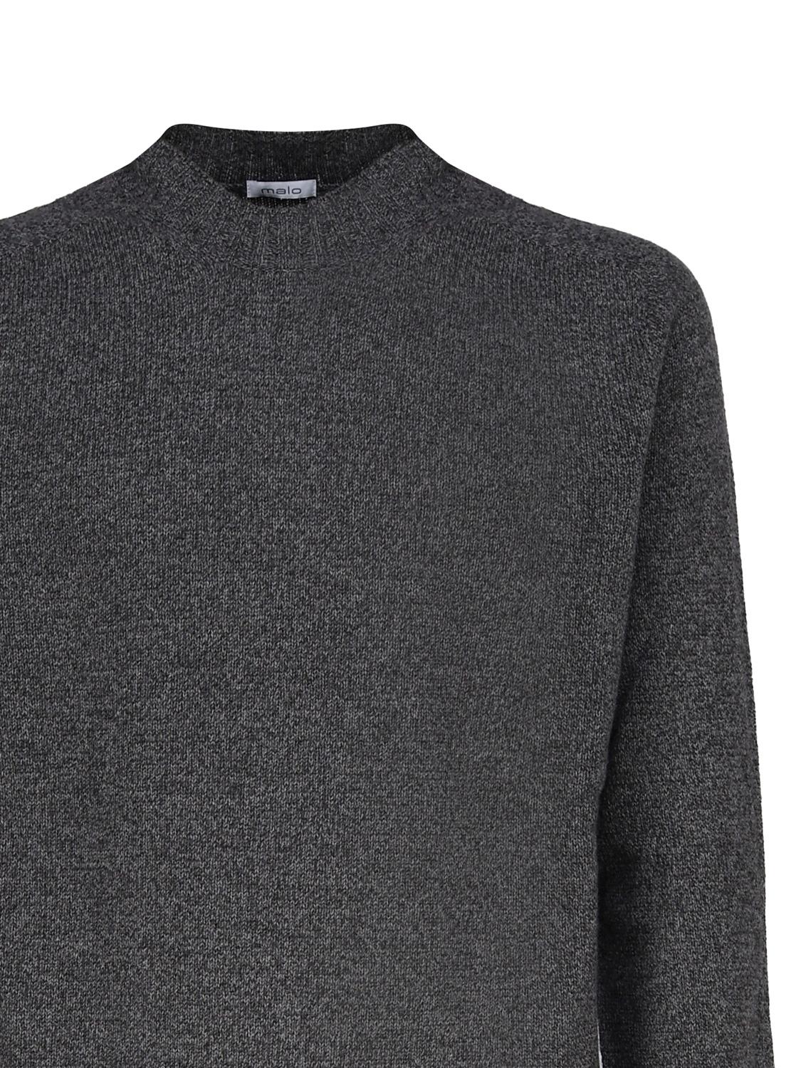 Maglia girocollo in cashmere mouliné UXA249 Y1B10EM453 MALO 