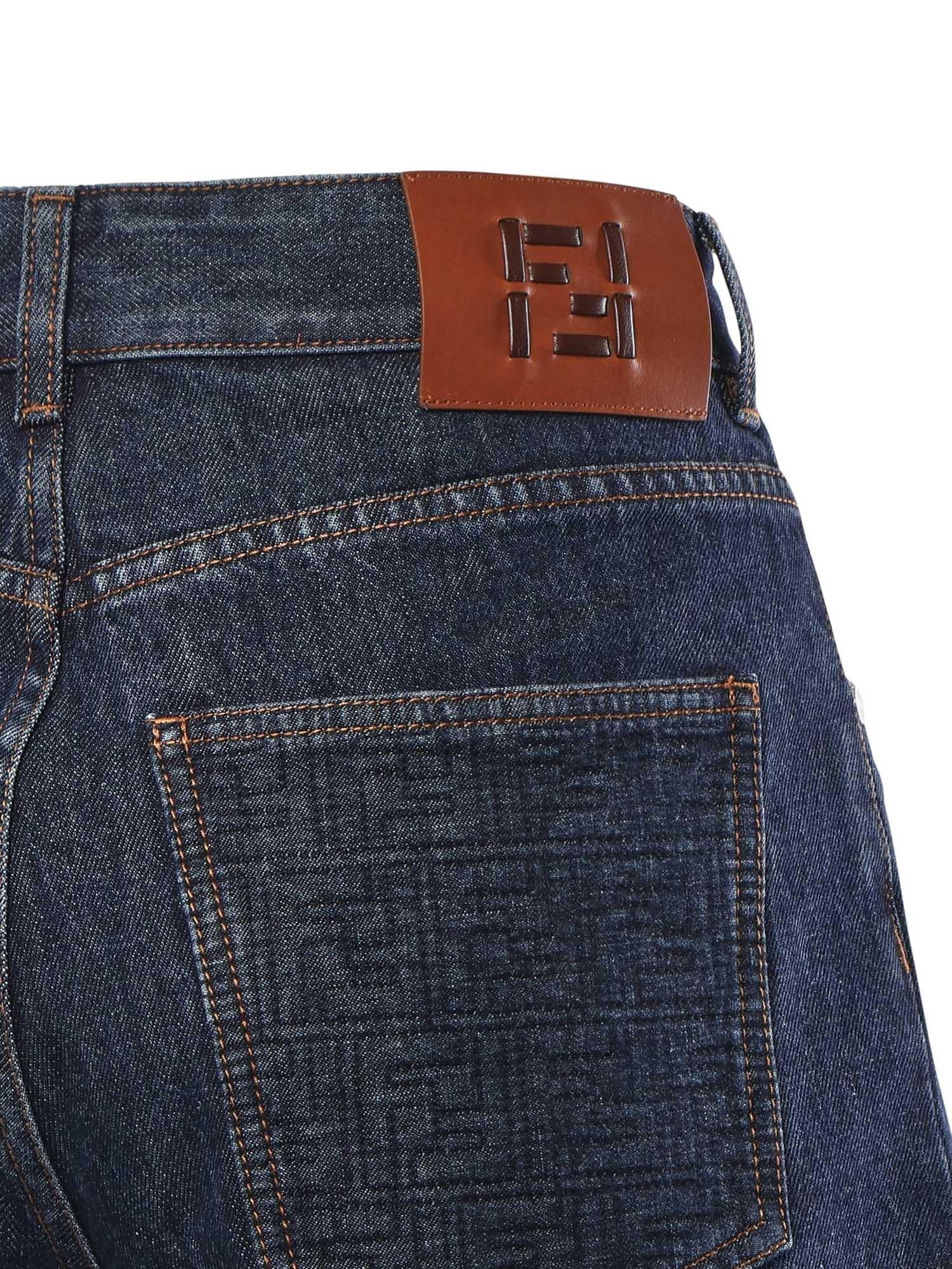 Short in denim FLP861 AW82F1UKI FENDI 