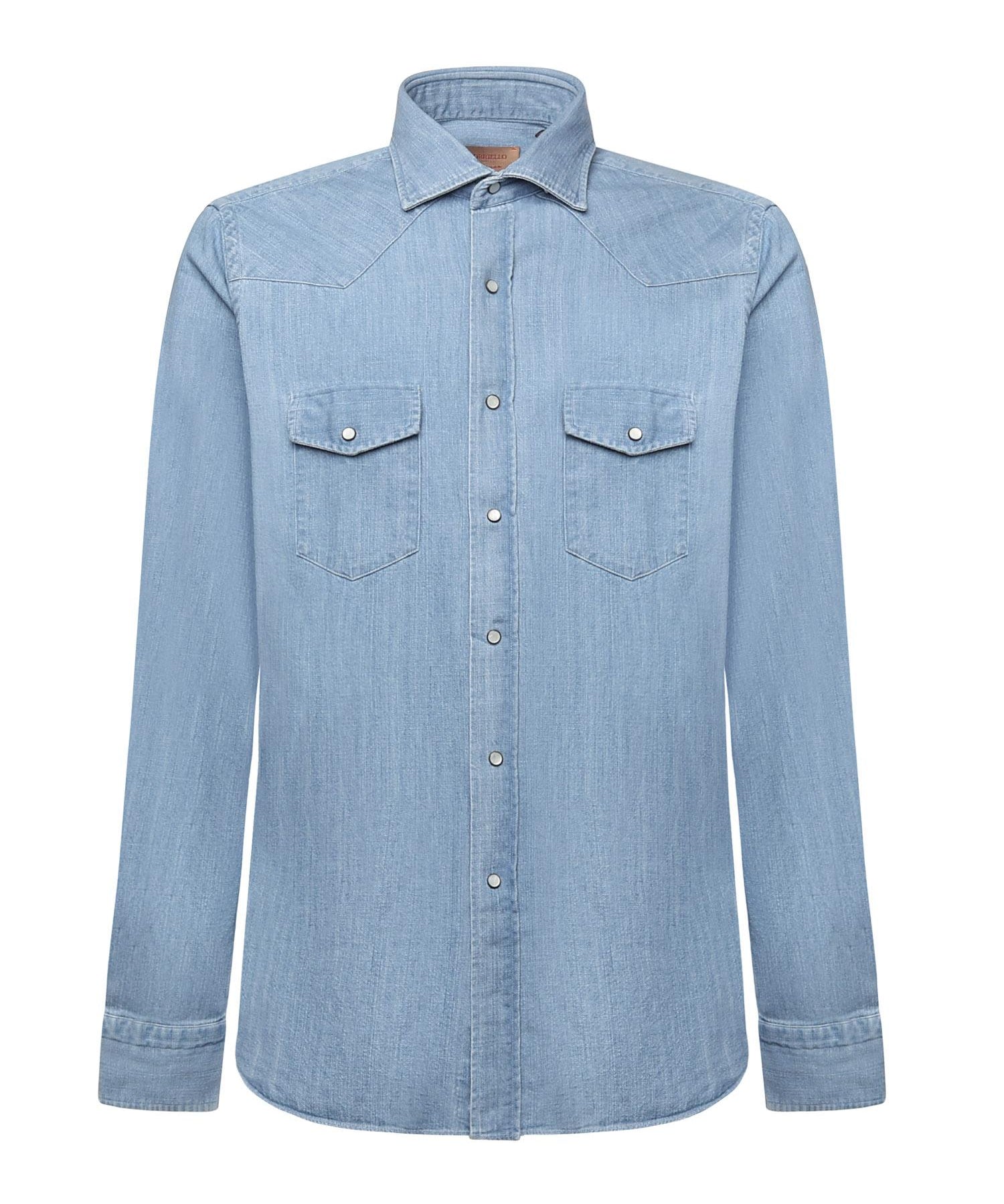 Camicia in denim di cotone 13050 2 BORRIELLO NAPOLI 