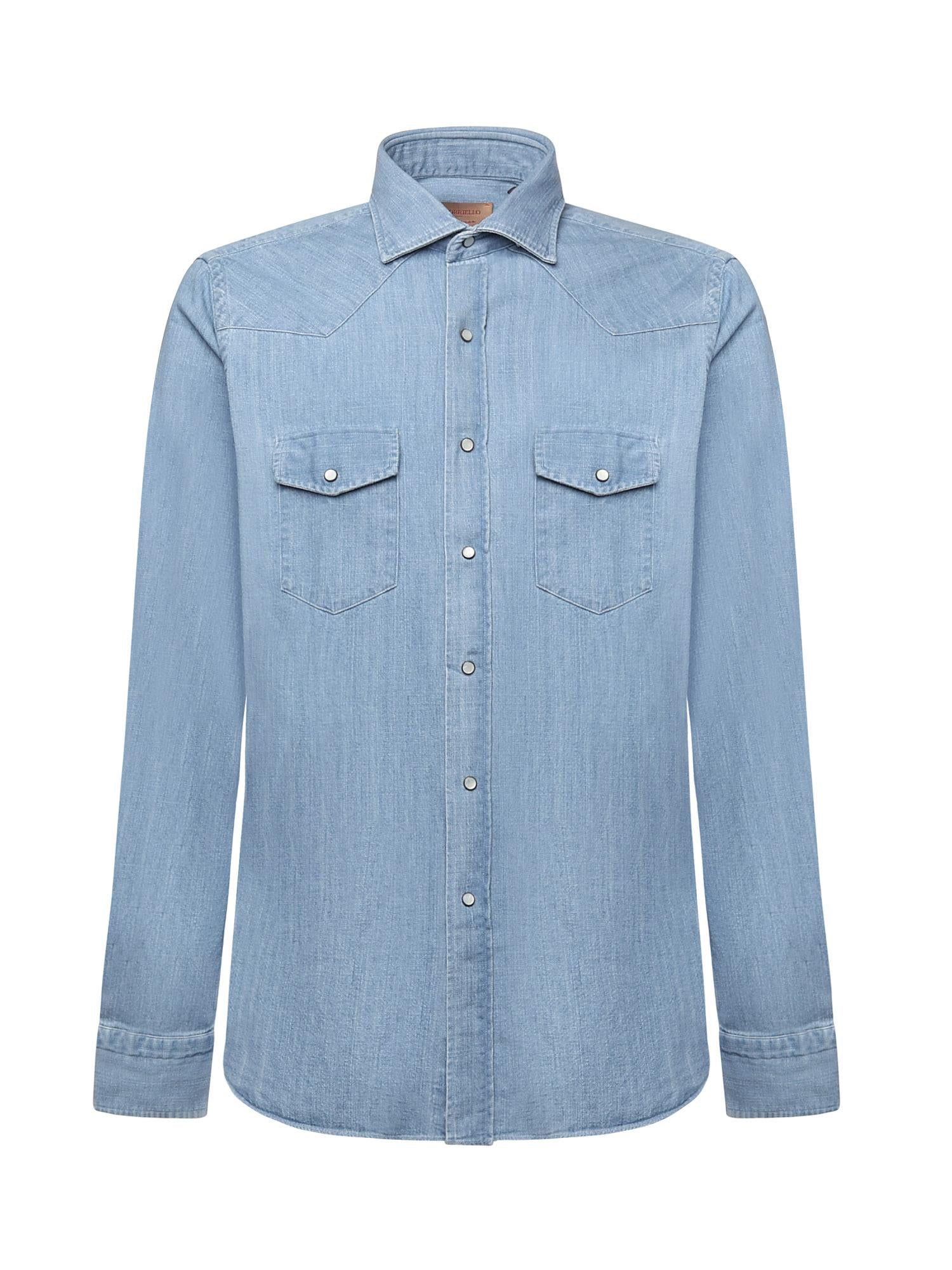 Camicia in denim di cotone 13050 2 BORRIELLO NAPOLI 