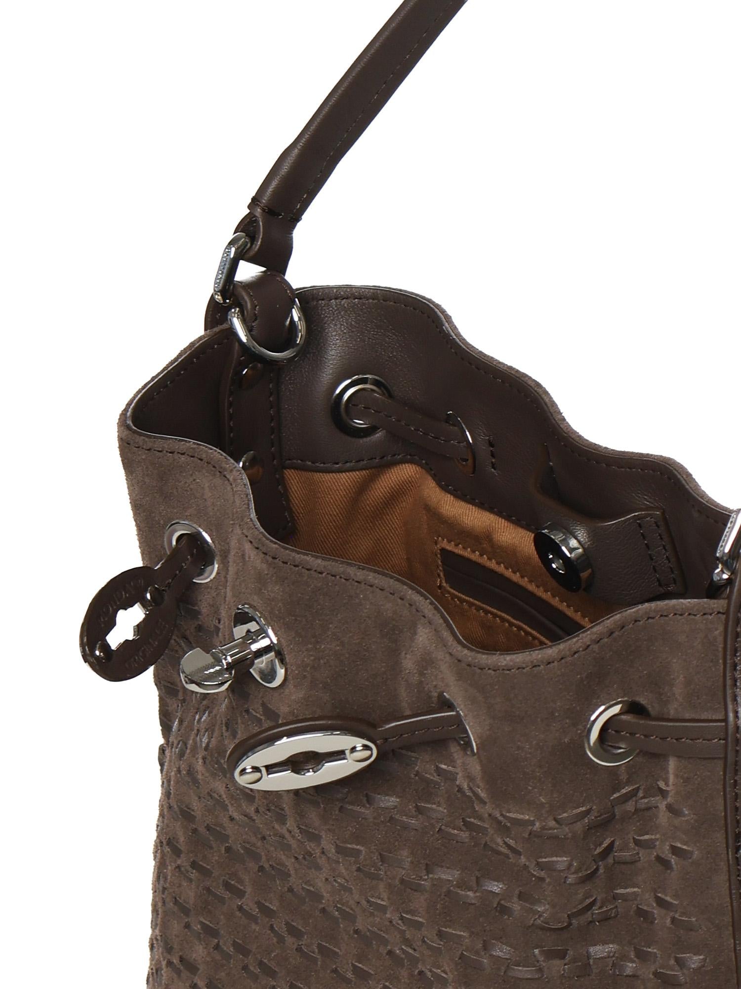 Secchiello Monda' Musiva in suede 068980 2220000Z0202 ZANELLATO 