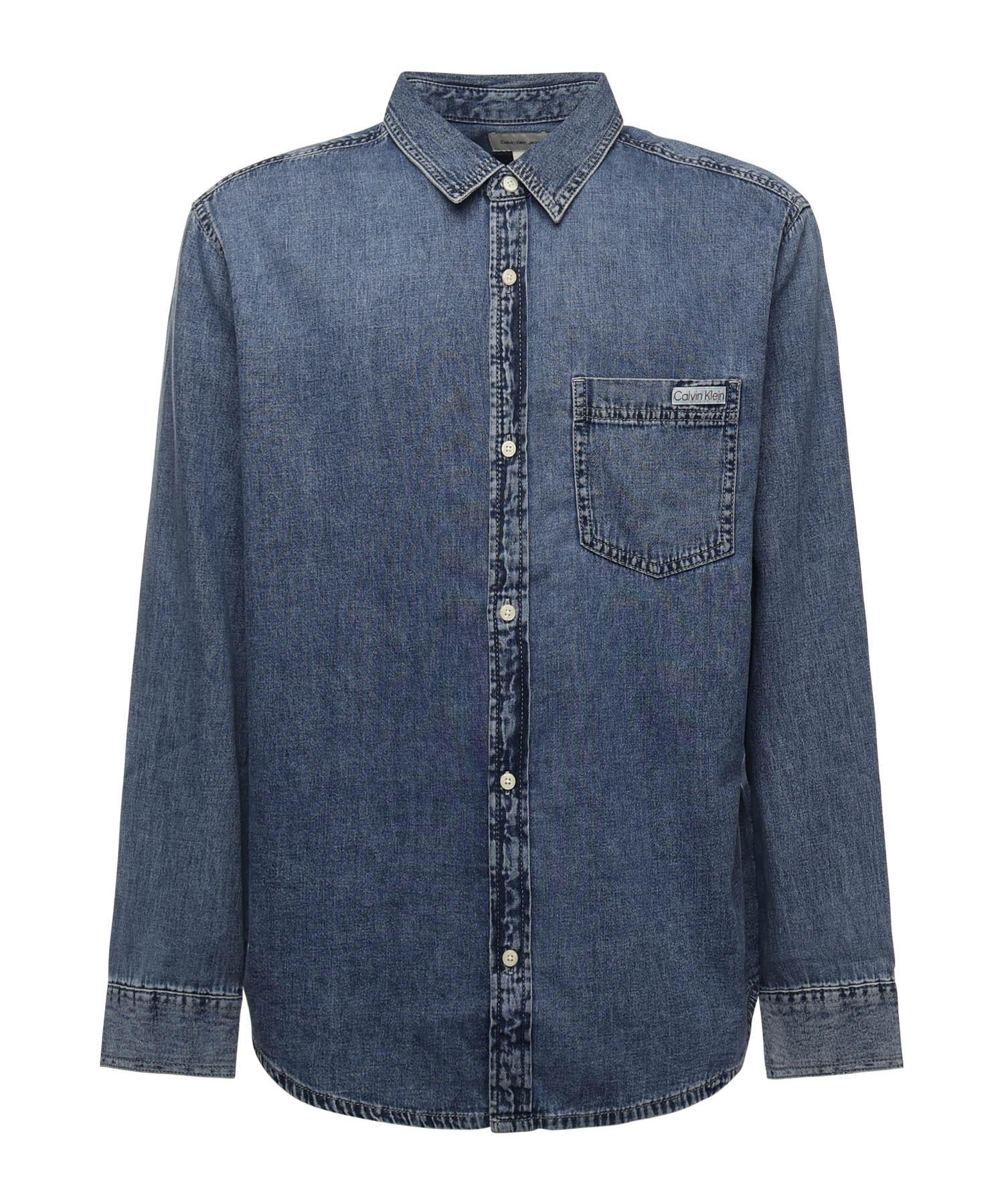 Camicia in denim di cotone LV040EM774 WHZ CALVIN KLEIN 