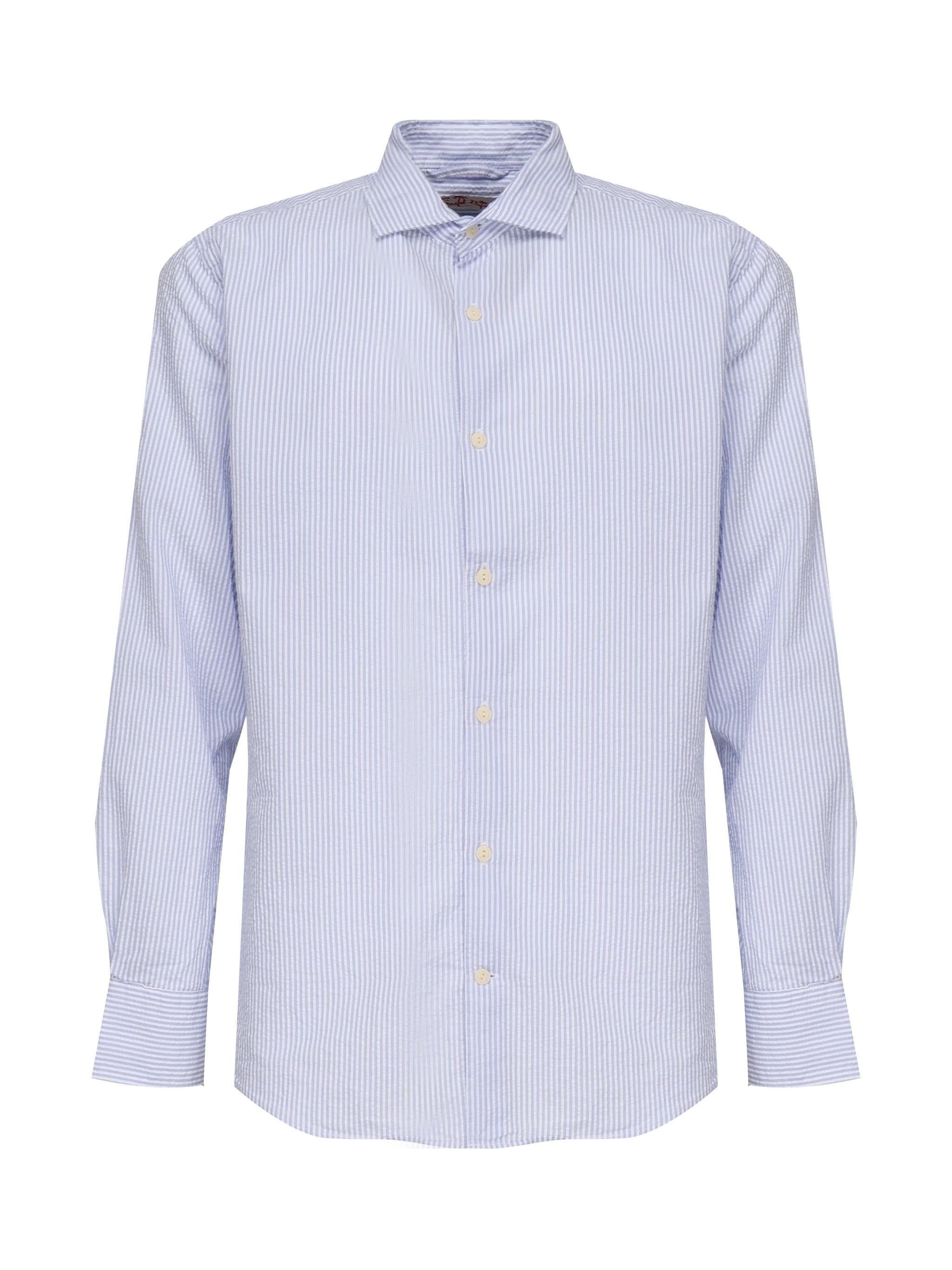 Camicia Pamplona a righe in lino PAMP001 01068H MC2 SAINT BARTH 