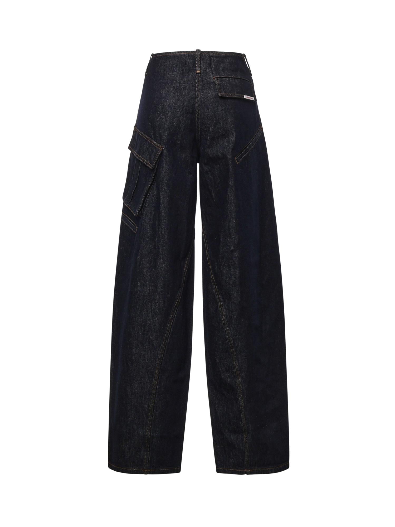 Jeans cargo in denim PF26831P BL SELF-PORTRAIT 