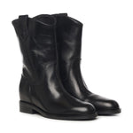Stivali Kim low in pelle A56051 NERO CARMENS 