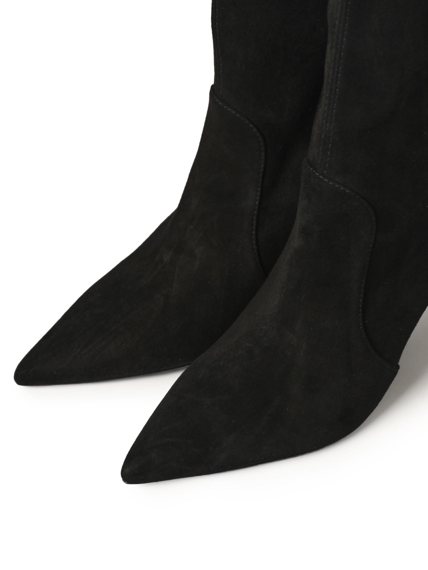 Stivali Stuart Power in suede<BR/> SJ979 BLK STUART WEITZMAN 