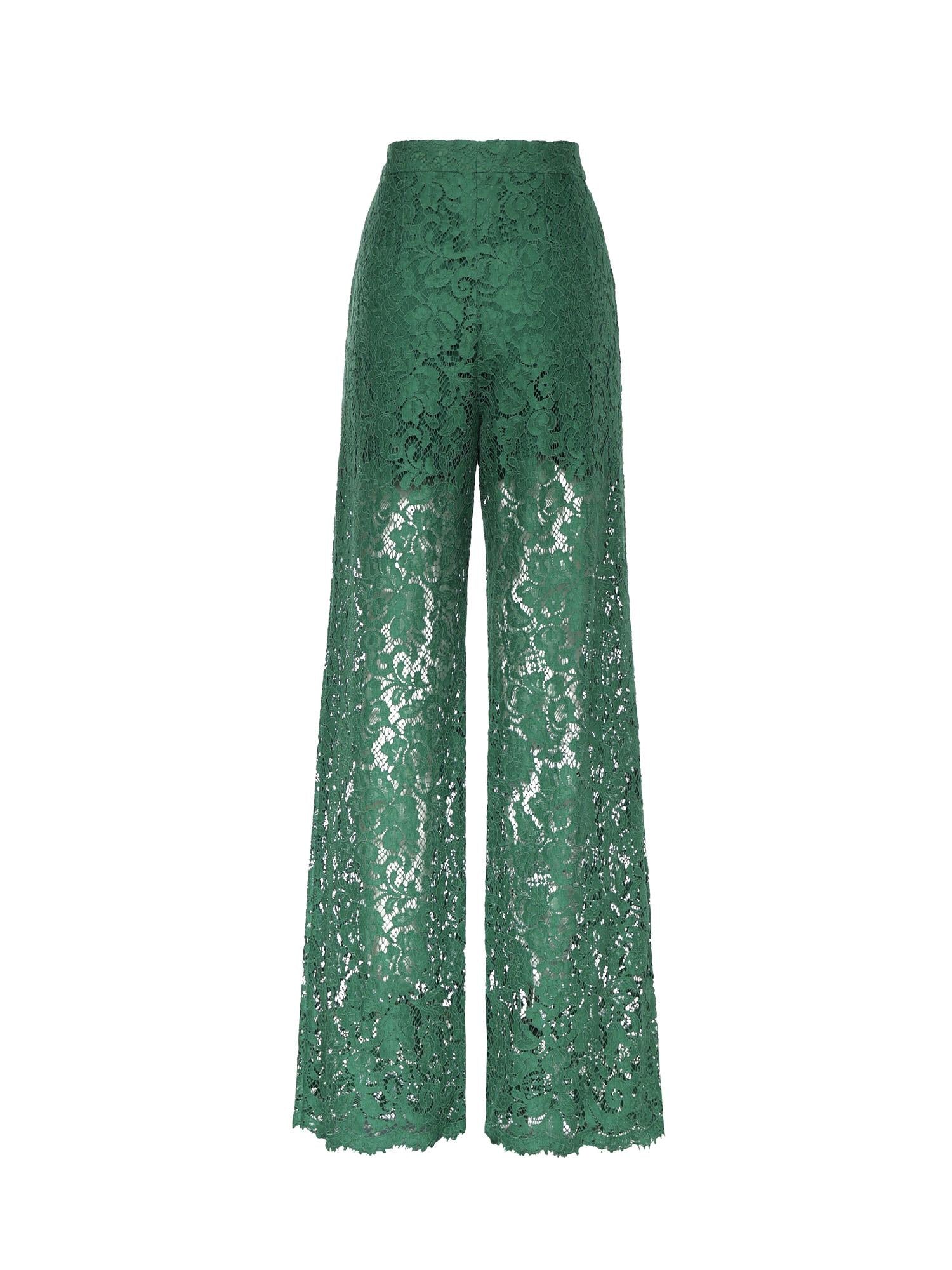 Pantaloni in pizzo cordonetto FTCPTT HLMTBV8433 DOLCE & GABBANA 