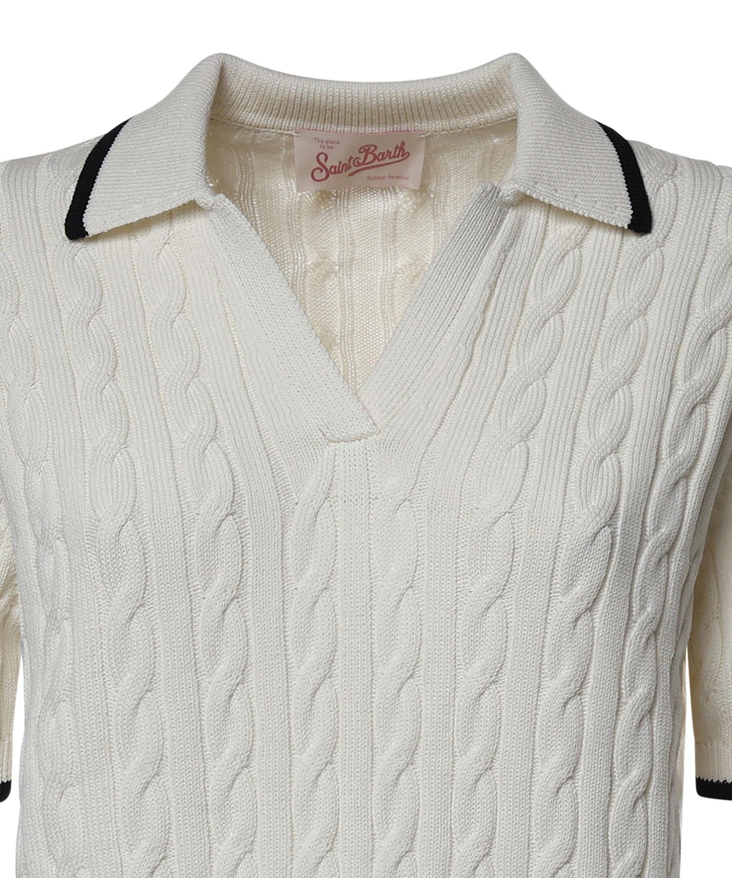 Polo in misto cotone AYS0001 00100L MC2 SAINT BARTH 