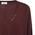 Pullover in misto lana DK9264 ECRU OTTOD'AME 