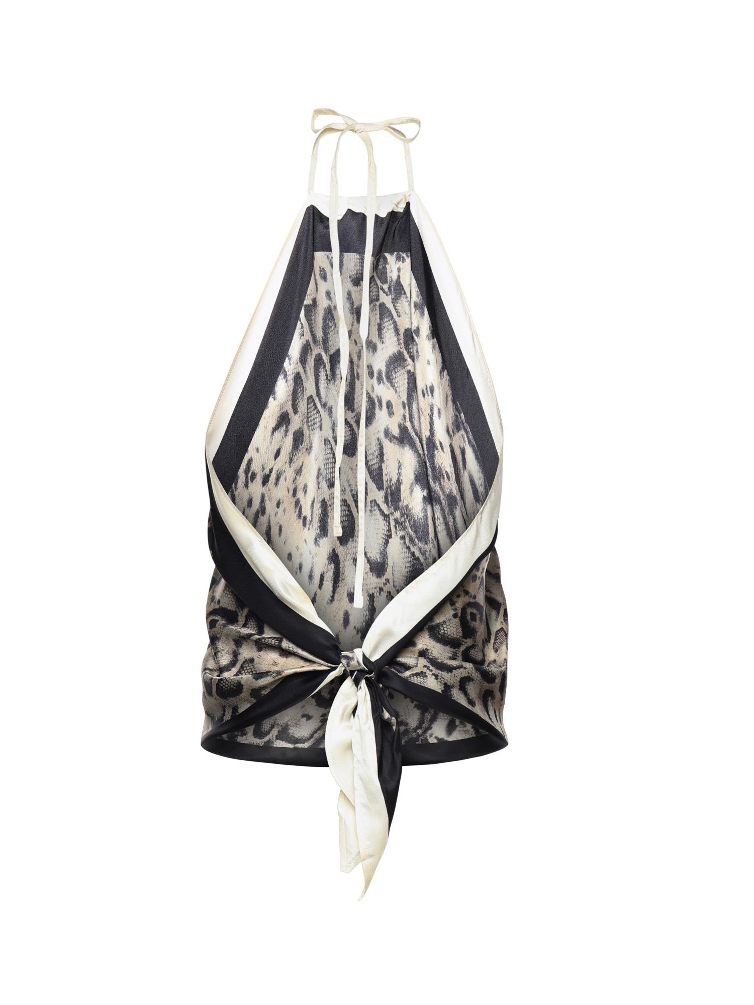 Top Synchro in twill di viscosa e seta 106732 A38HCZ5 PINKO 