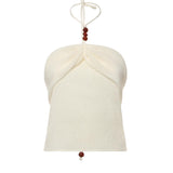 Top drappeggiato con perline 308426  MAGDA BUTRYM 