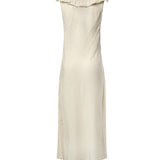 Abito in crêpe marocain con ricami MF6433 19UVF0N6K MIU MIU 