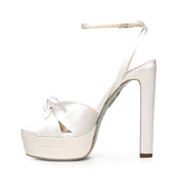 Sandali 'Cupid Bridal Plateau' in raso CPDHIGBR SATFFF AQUAZZURA 