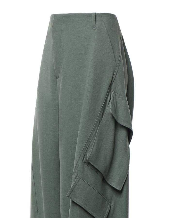 Pantaloni cargo in viscosa AA9P1388W183D 629 ALAIA 