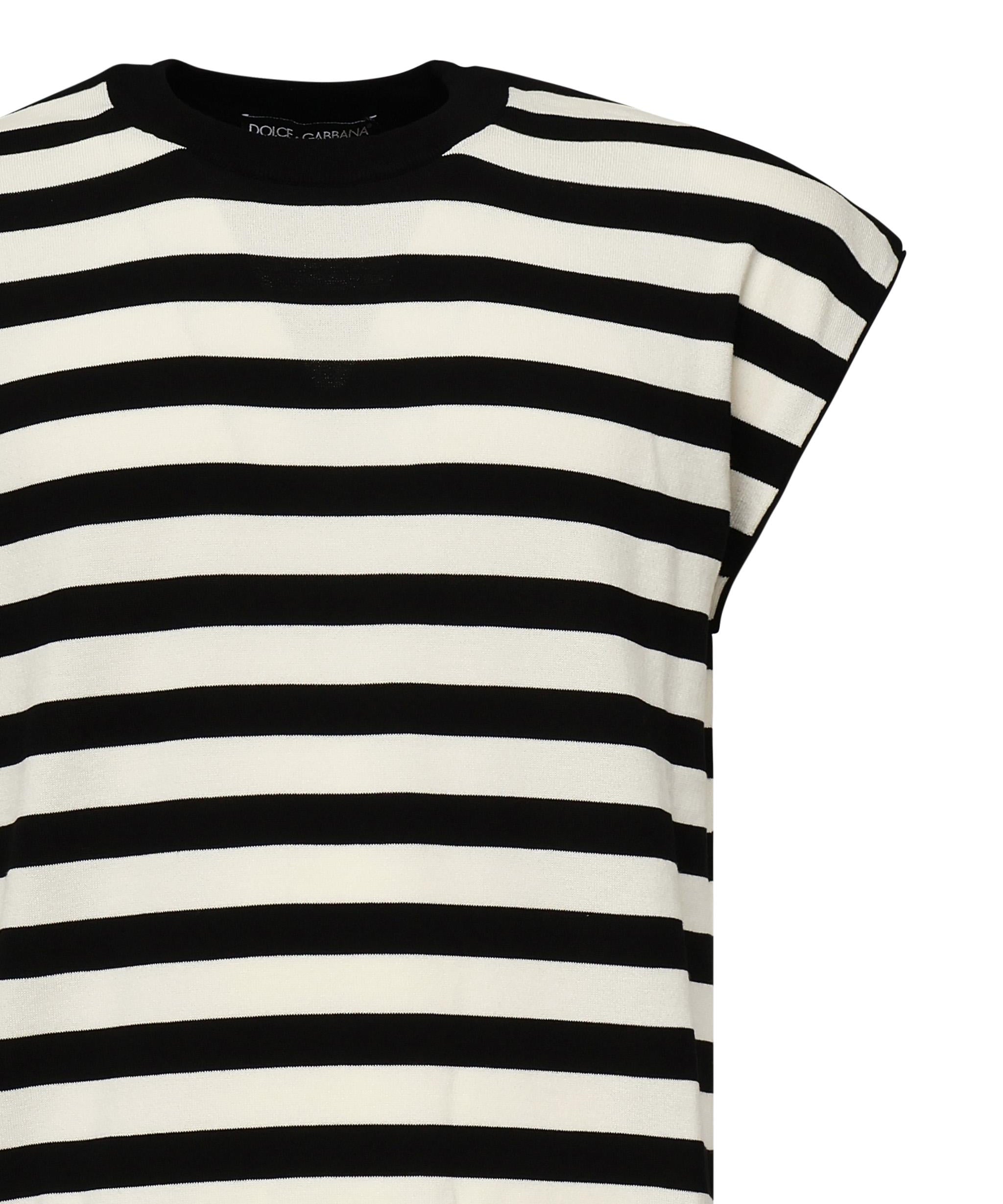 t-shirt kimono in maglia a righe GXX99T JBCG2W1001 DOLCE & GABBANA 