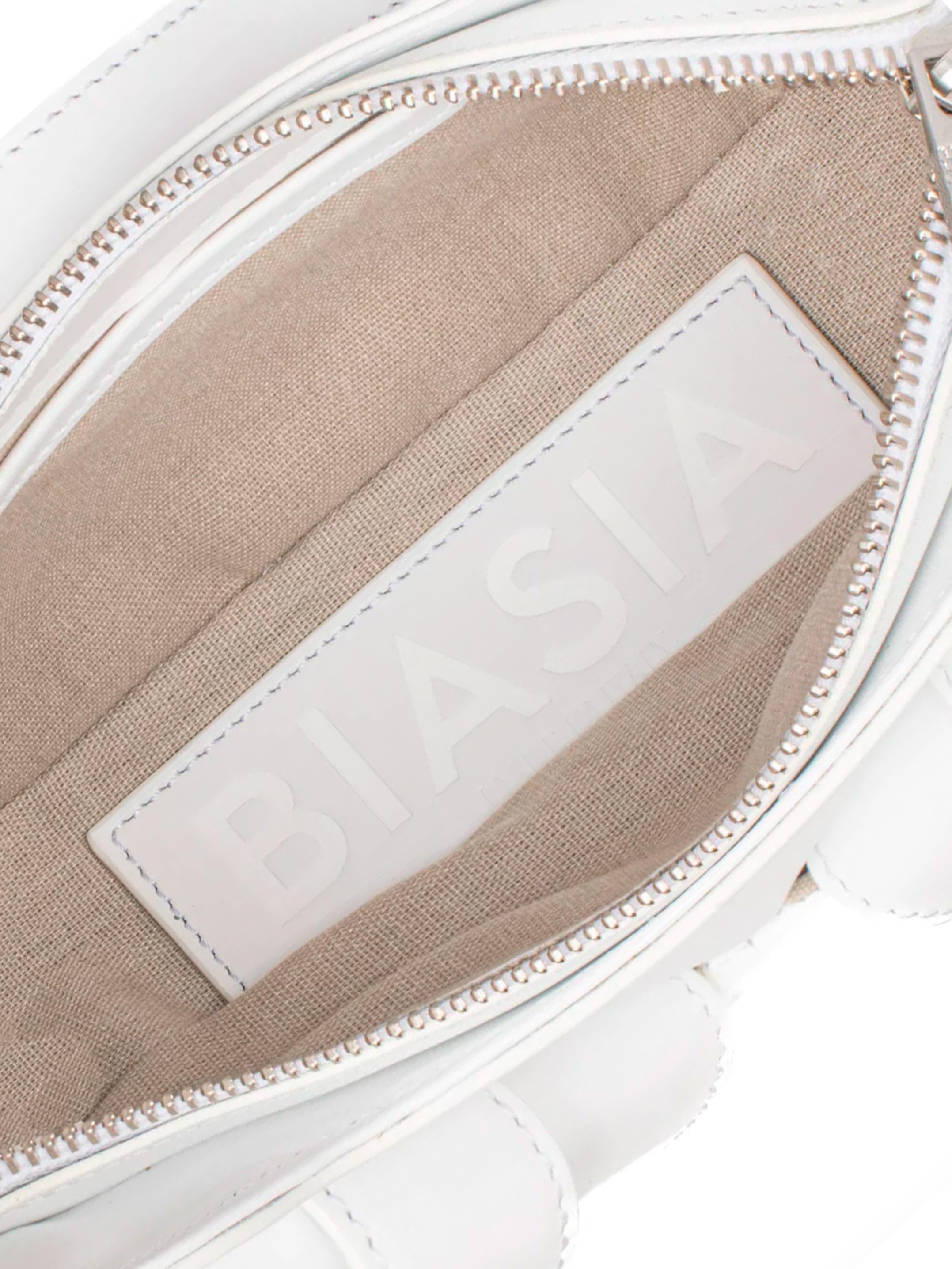 Borsa a spalla Y2K.002 FBBP70002 -BIANCO/NIKEL BIASIA 