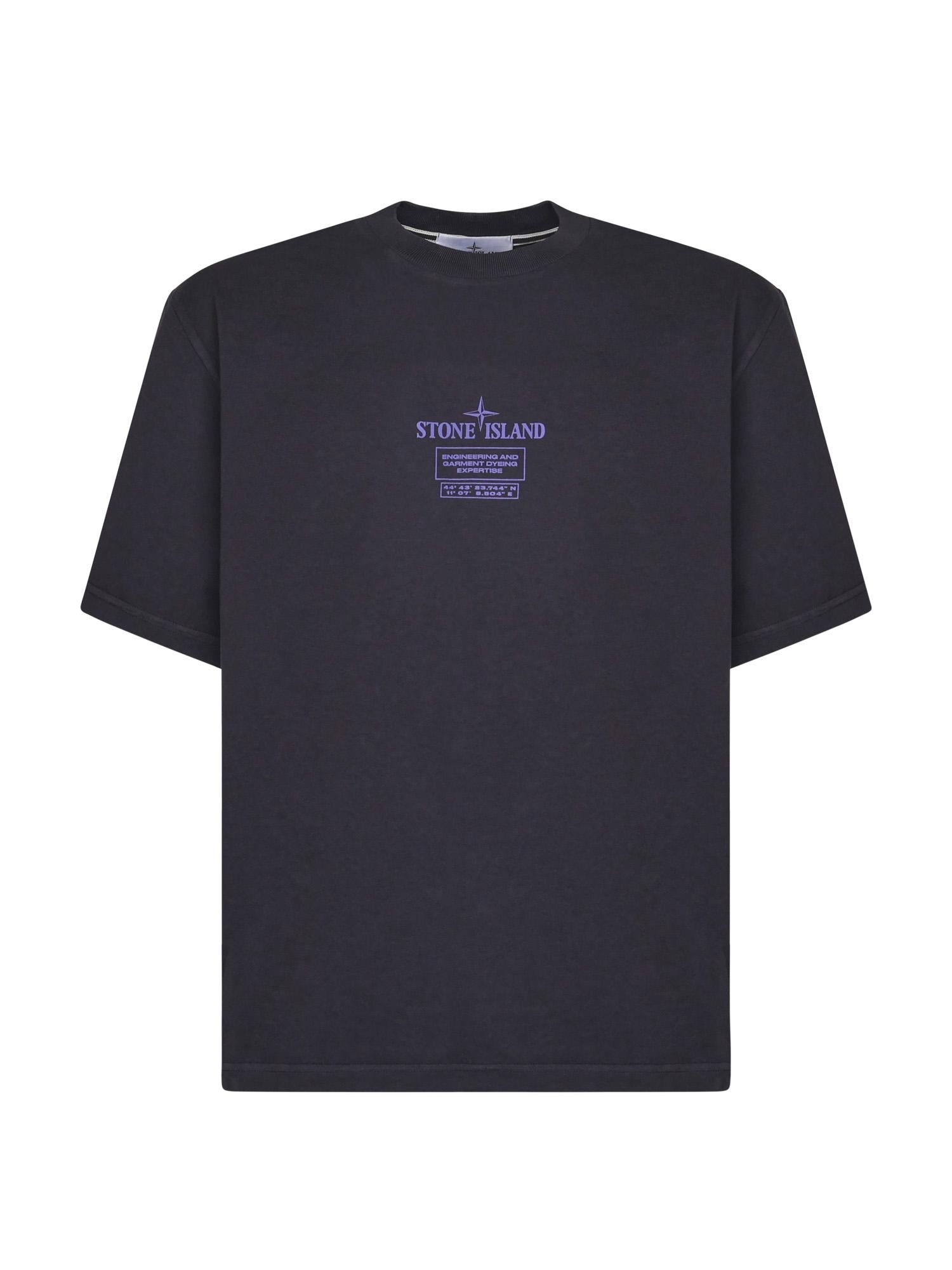 T-shirt con con stampa '02 Industrial Logos' K2S152100037 S0193V0026 STONE ISLAND 