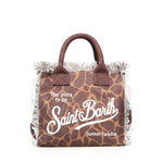Borsa Colette in canvas di cotone con stampa COL0001 00900L MC2 SAINT BARTH 