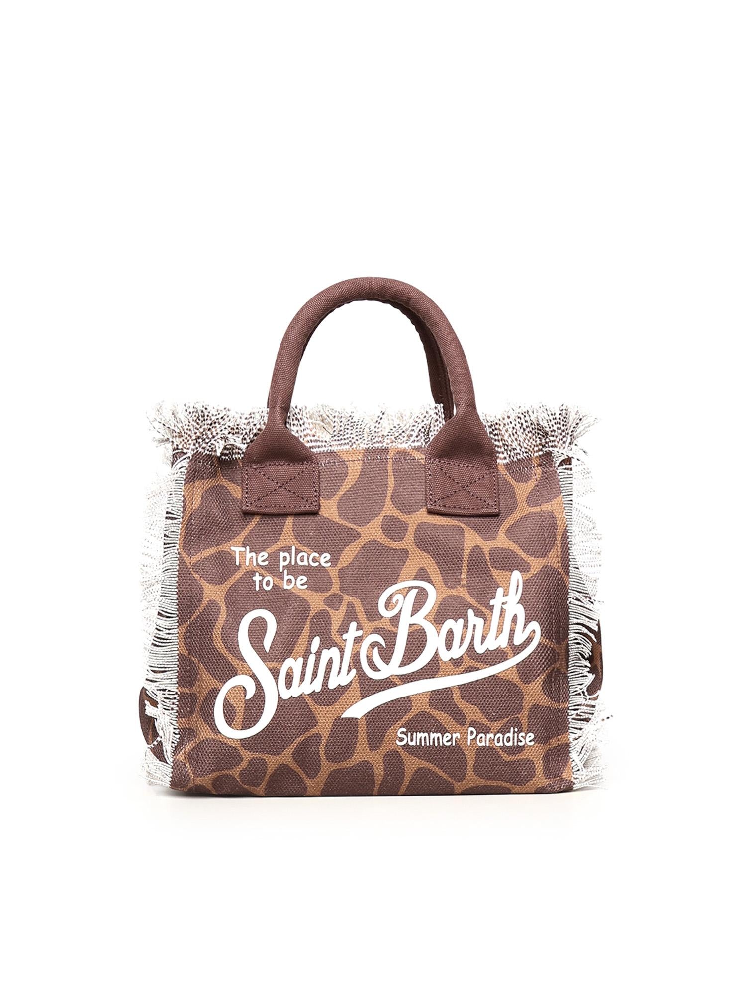 Borsa Colette in canvas di cotone con stampa COL0001 00900L MC2 SAINT BARTH 
