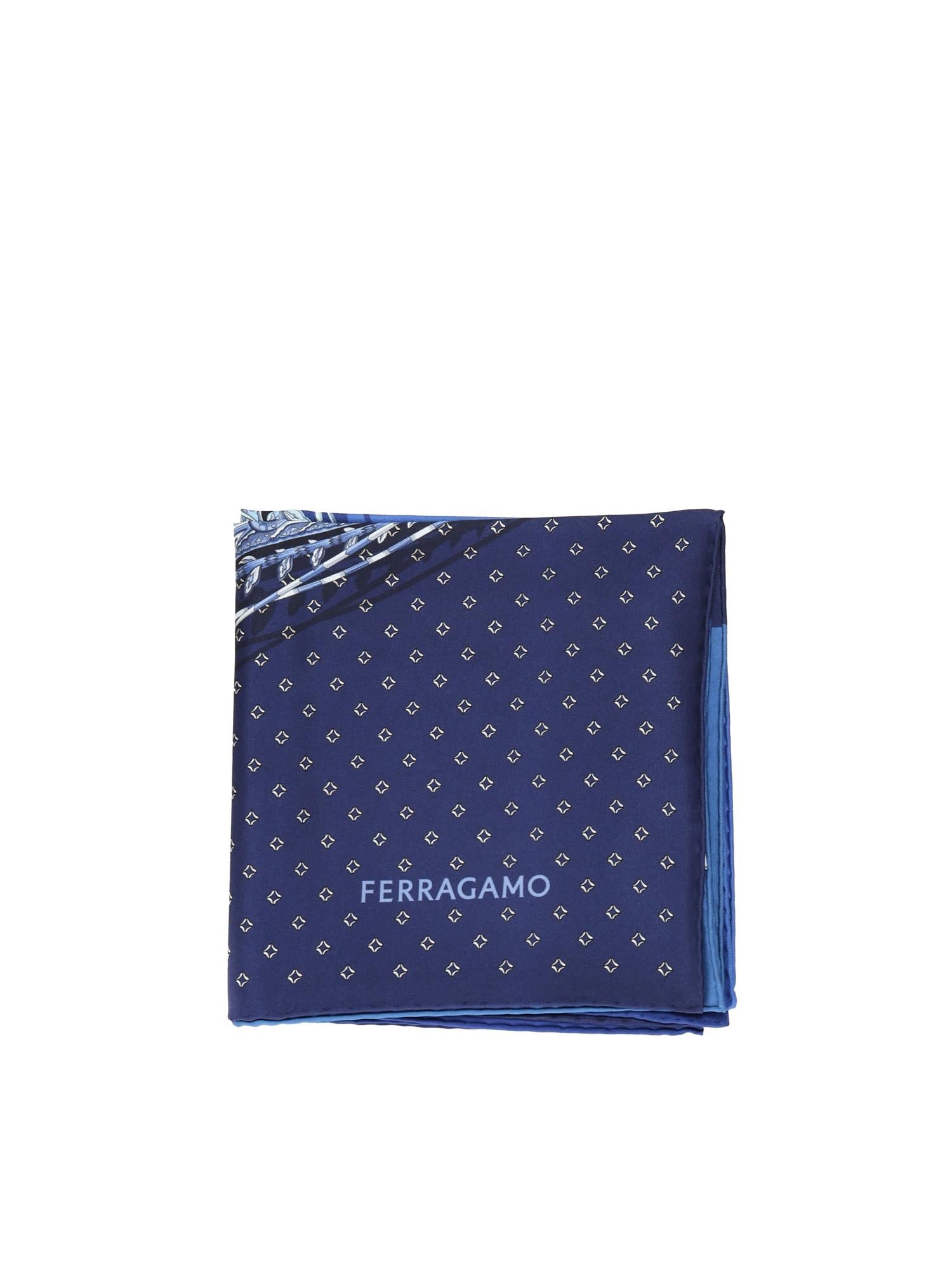 Foulard in seta con stampa 310218 785660004 FERRAGAMO 