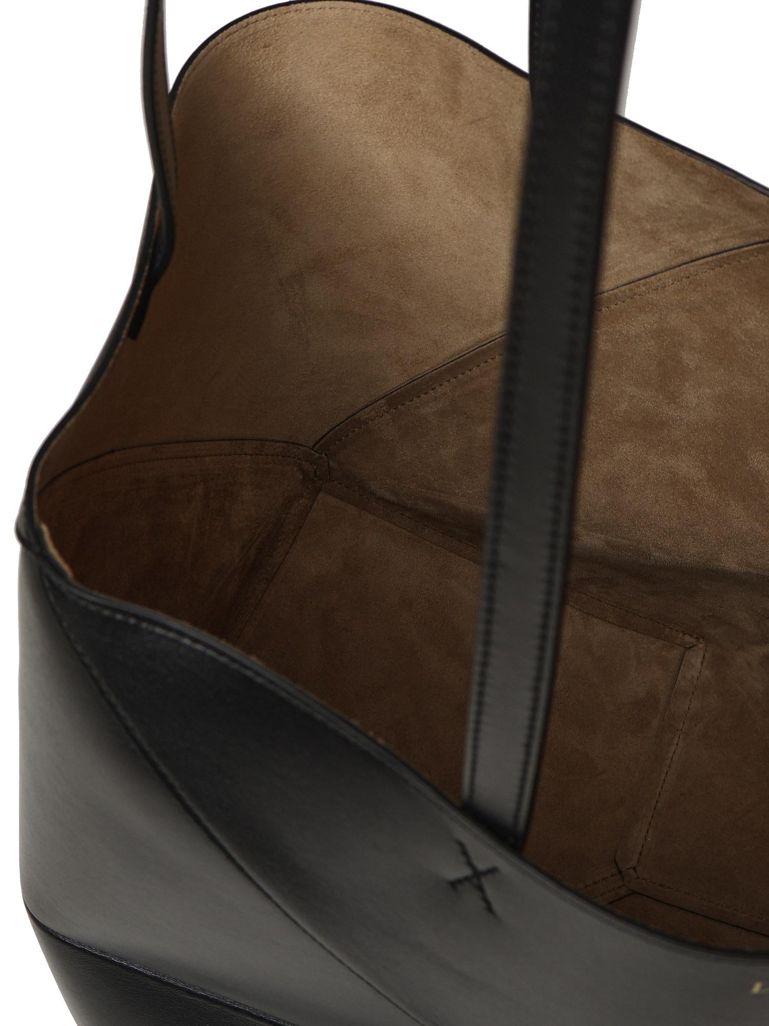 Borsa Puzzle Fold Tote media in pelle di vitello A657G50X01 1100 LOEWE 