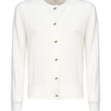 Cardigan in lana a coste 835337 V5L709071 BOTTEGA VENETA 